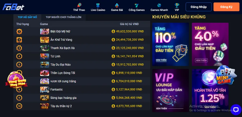 Tận dụng khuyến mãi 100vip để chơi game hiệu quả